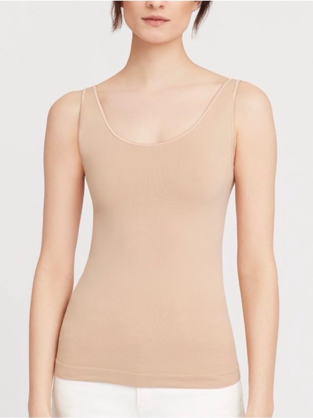 Cuyana Seamless Tank XS/S Sand Tan Nude